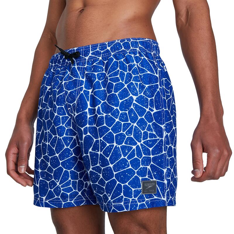 Sort barbati Speedo Printed Leisure 16" albastru/alb