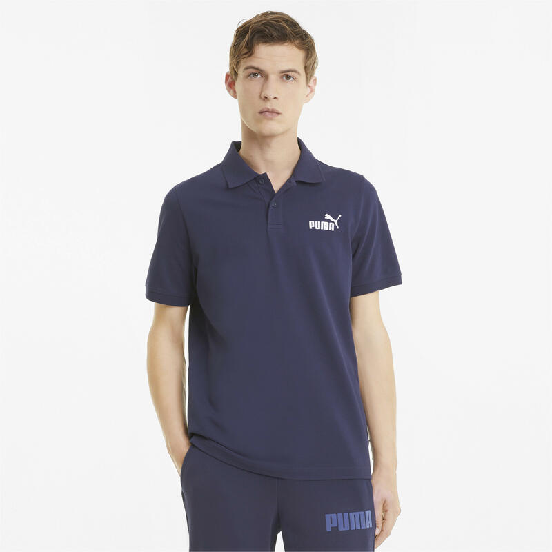 Polo de piqué Hombre PUMA Essentials Azul