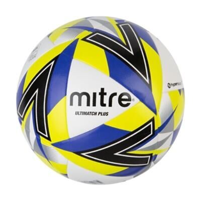 MITRE Ultimatch Plus Football - White/Blue