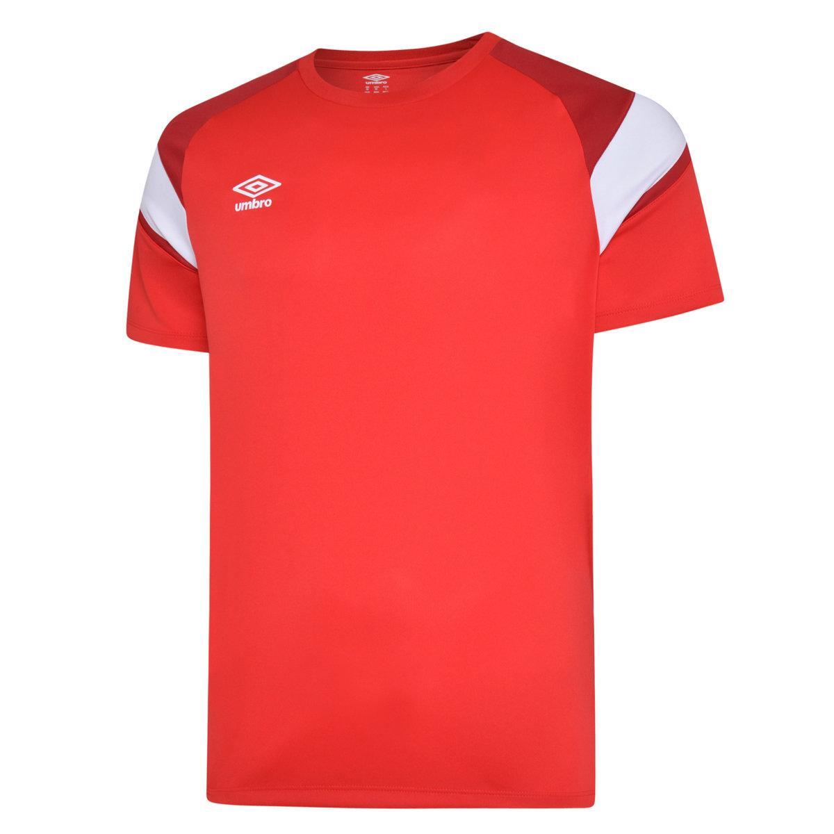UMBRO Mens Training Jersey (Vermillion/Chili Pepper Red/Brilliant White)