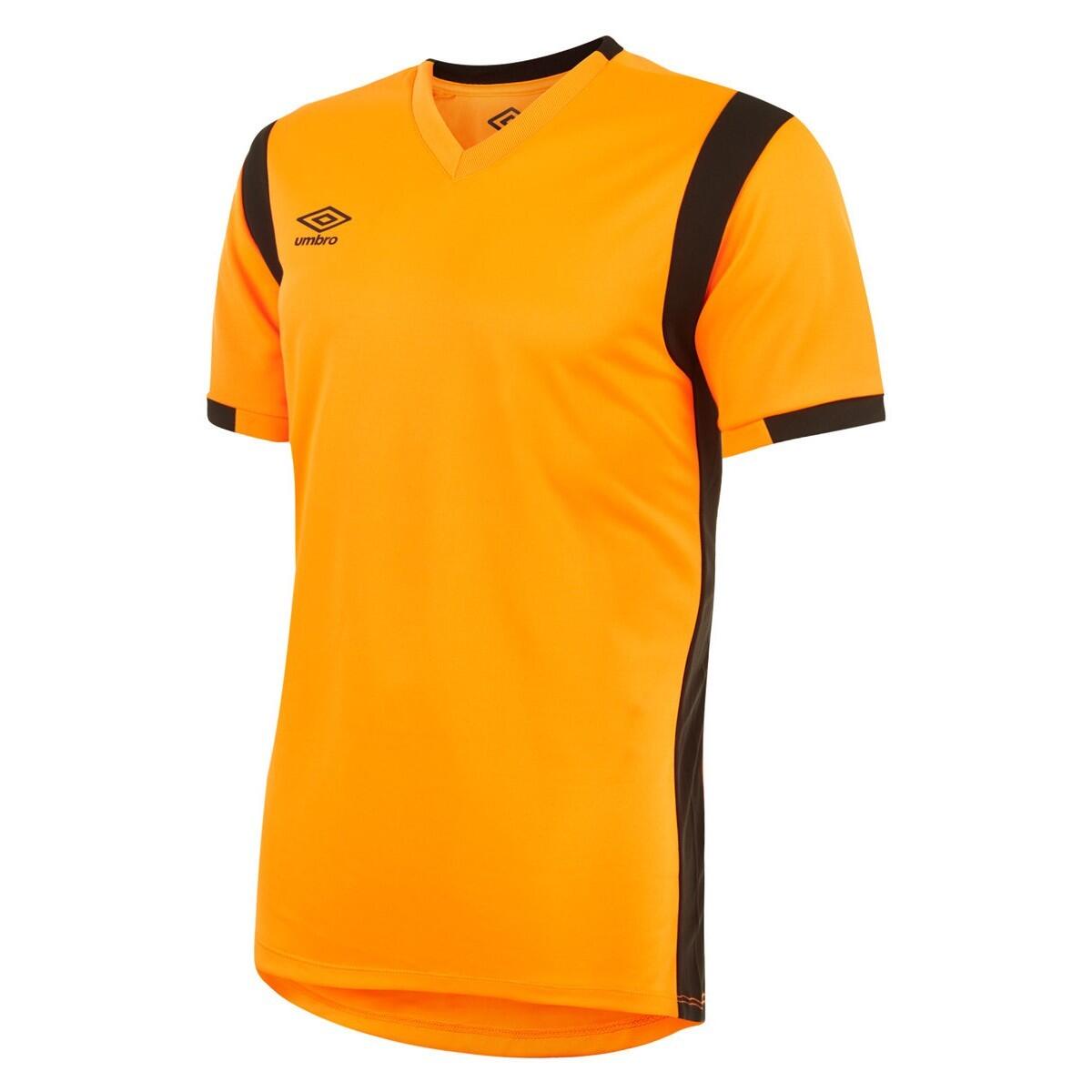 UMBRO Mens Spartan ShortSleeved Jersey (Shocking Orange/Black)