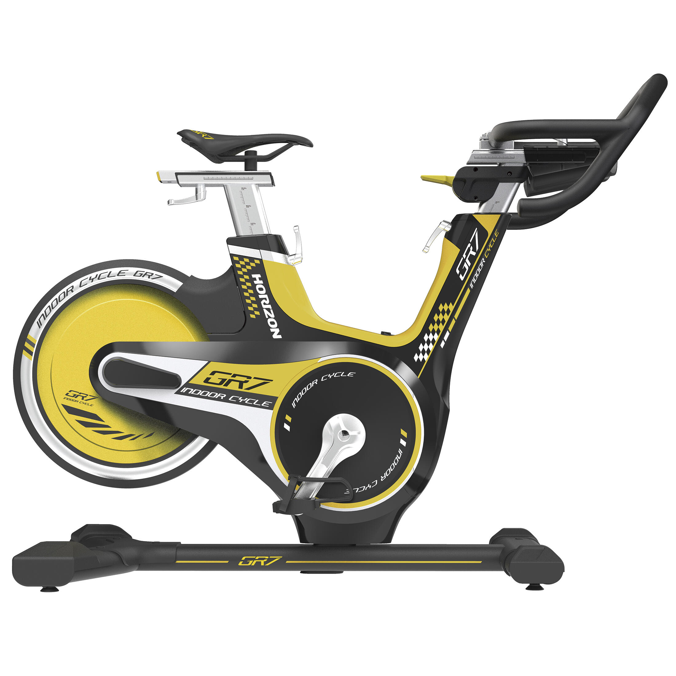 Horizon GR7 Vélo indoor – Frein à induction, Rear Drive System, App fitDisplay 2/7