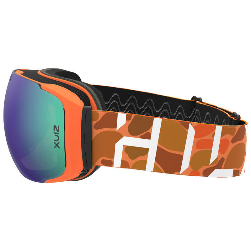 RECON Unisex  Anti-fog & Anti scratch Ski, Snow Goggles - Purple/Green/Orange