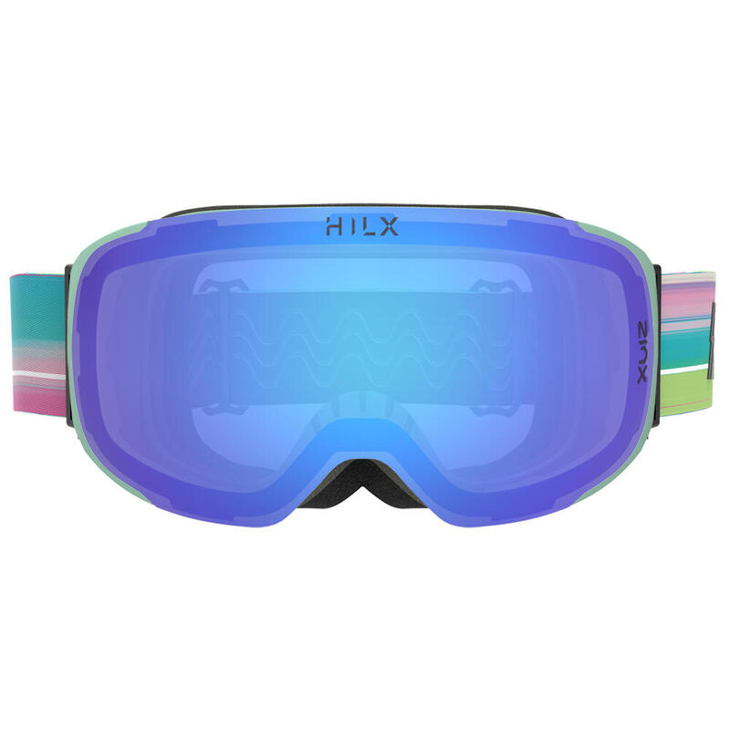 RECON 中性防霧防刮擦雪地護目鏡 - 藍紫色/綠色