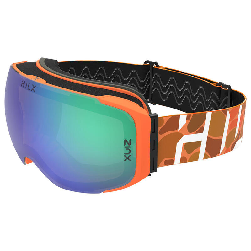 RECON Unisex  Anti-fog & Anti scratch Ski, Snow Goggles - Purple/Green/Orange