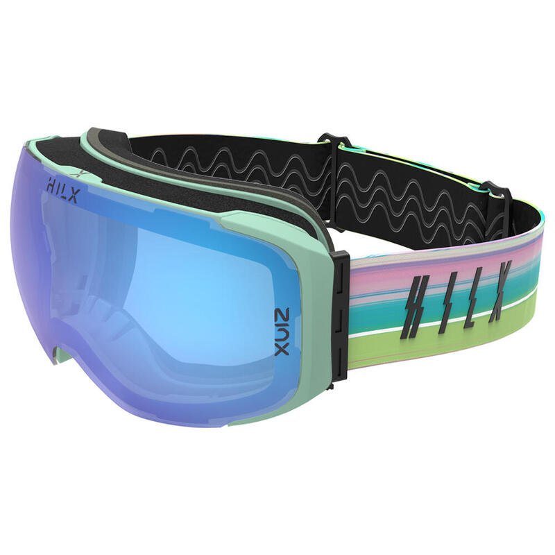 RECON Unisex  Anti-fog & Anti scratch Ski, Snow Goggles - Blue-purple/Green