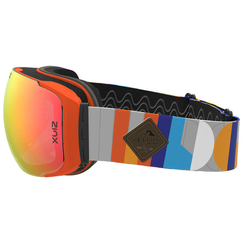 RECON Unisex  Anti-fog & Anti scratch Ski, Snow Goggles - Red/Multi-color