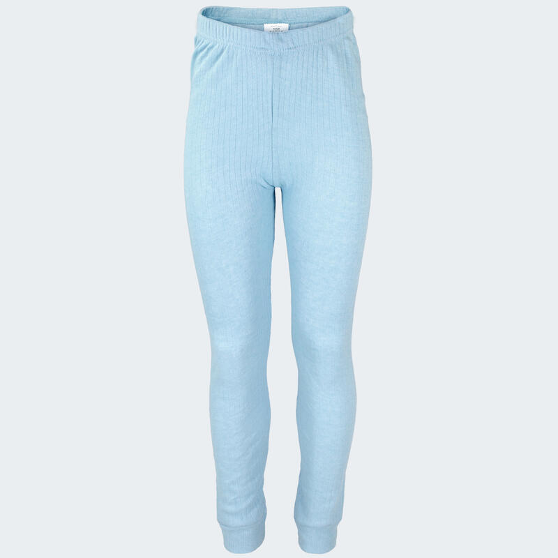 Pantalon thermique | Sous-vêtements | Enfant | Doublure polaire | Bleu clair
