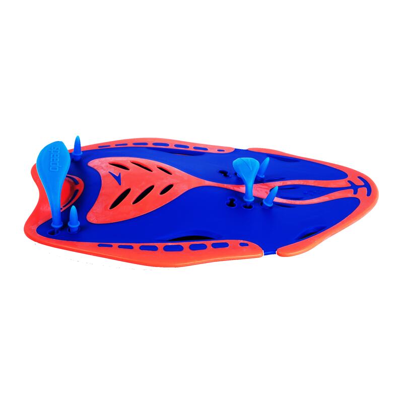 Speedo Power Paddle Blauwe Vlam/Fluro Mandarijn/Zwembad Blauw
