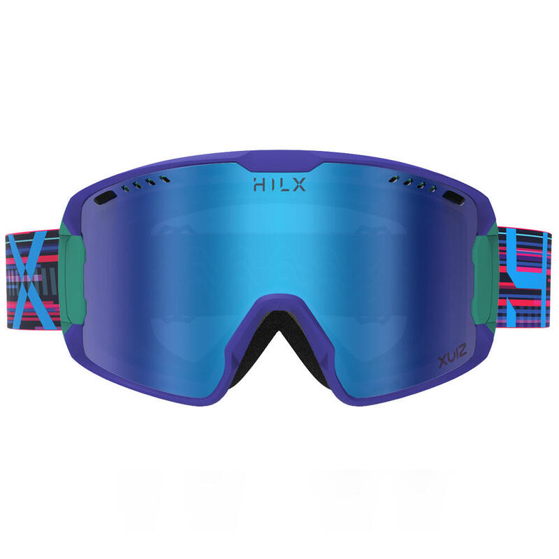 BANDIT Unisex Anti-fog & Anti Scratch Ski, Snow Goggles - Green/Blue