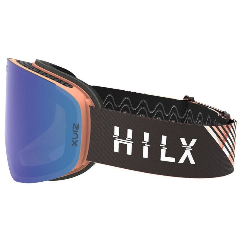 VINTRO 中性防霧及三重防刮雪地滑雪護目鏡 - 粉色/黑色