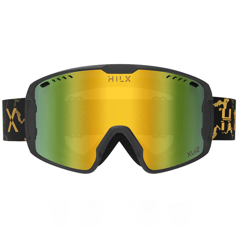 BANDIT 中性防霧及防刮擦雪地滑雪護目鏡 - 黑色