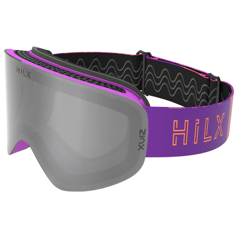 VINTRO 中性防霧及三重防刮雪地滑雪護目鏡 - 紫色