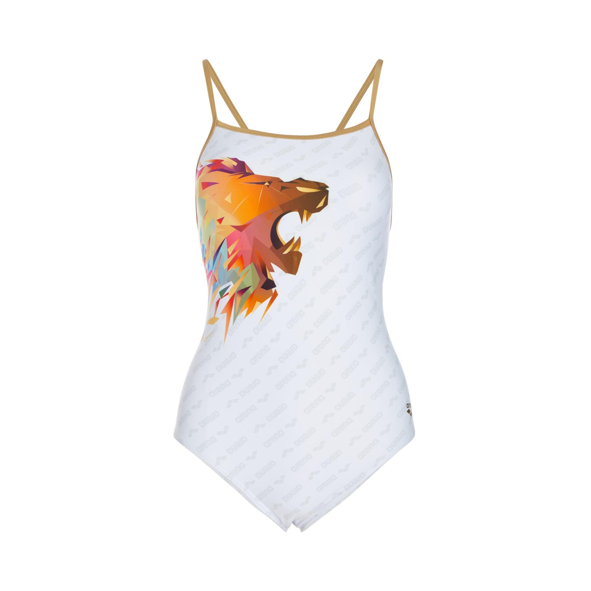Ladies white swimwear best sale