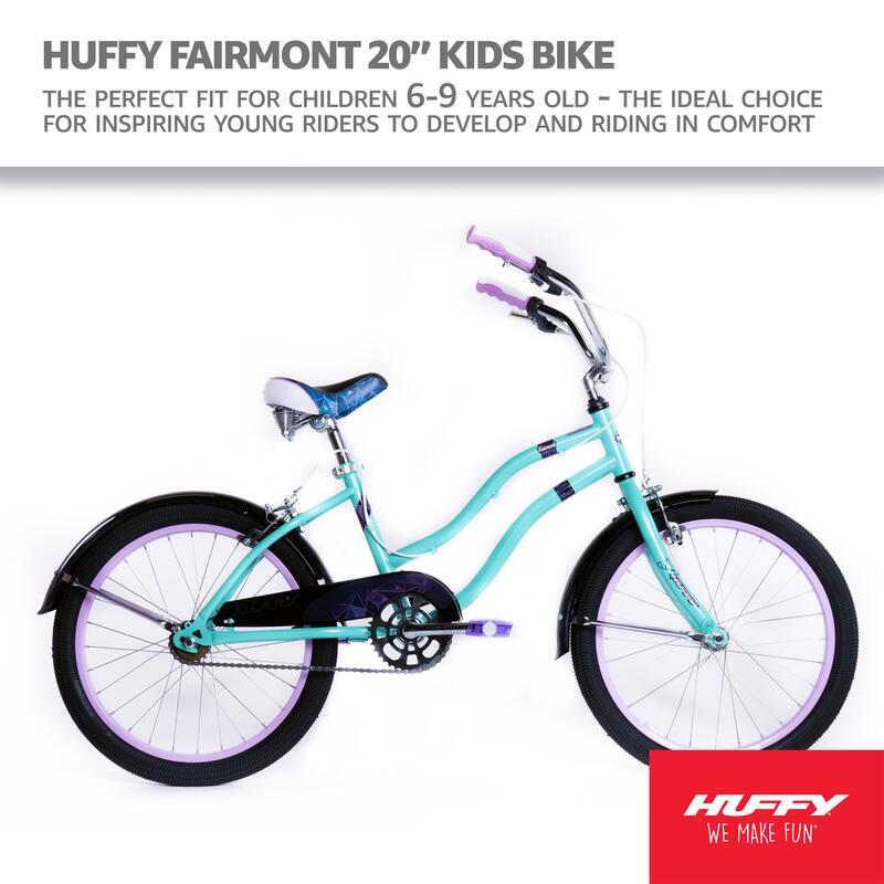 Huffy Fairmont 20 inch cruiserfiets, fiets voor kinderen van 6-9 jaar oud