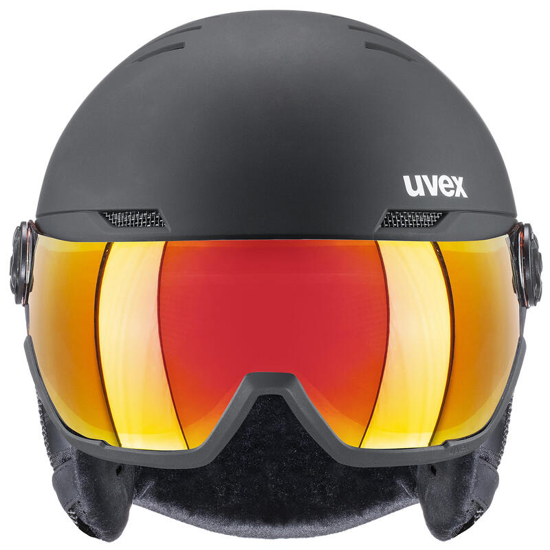Casca de schi UVEX Wanted Visor neagra 56/6/262/1005 58-62 cm
