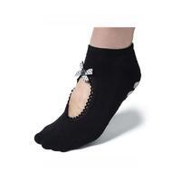 Chaussettes parisien adulte antidérapante antibactérien fitness maison noir