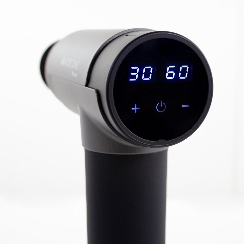 Pistola per massaggi portatile con schermo LCD e 6 testine 3/5