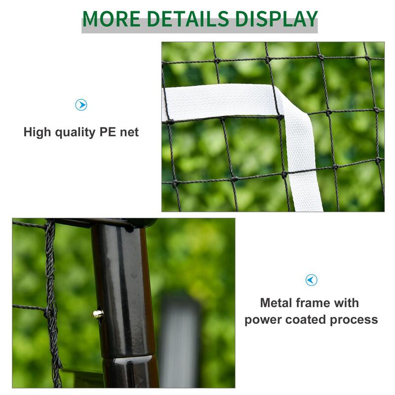 Plasa de fotbal Rebounder pliabila cu tinta si Unghi reglabil