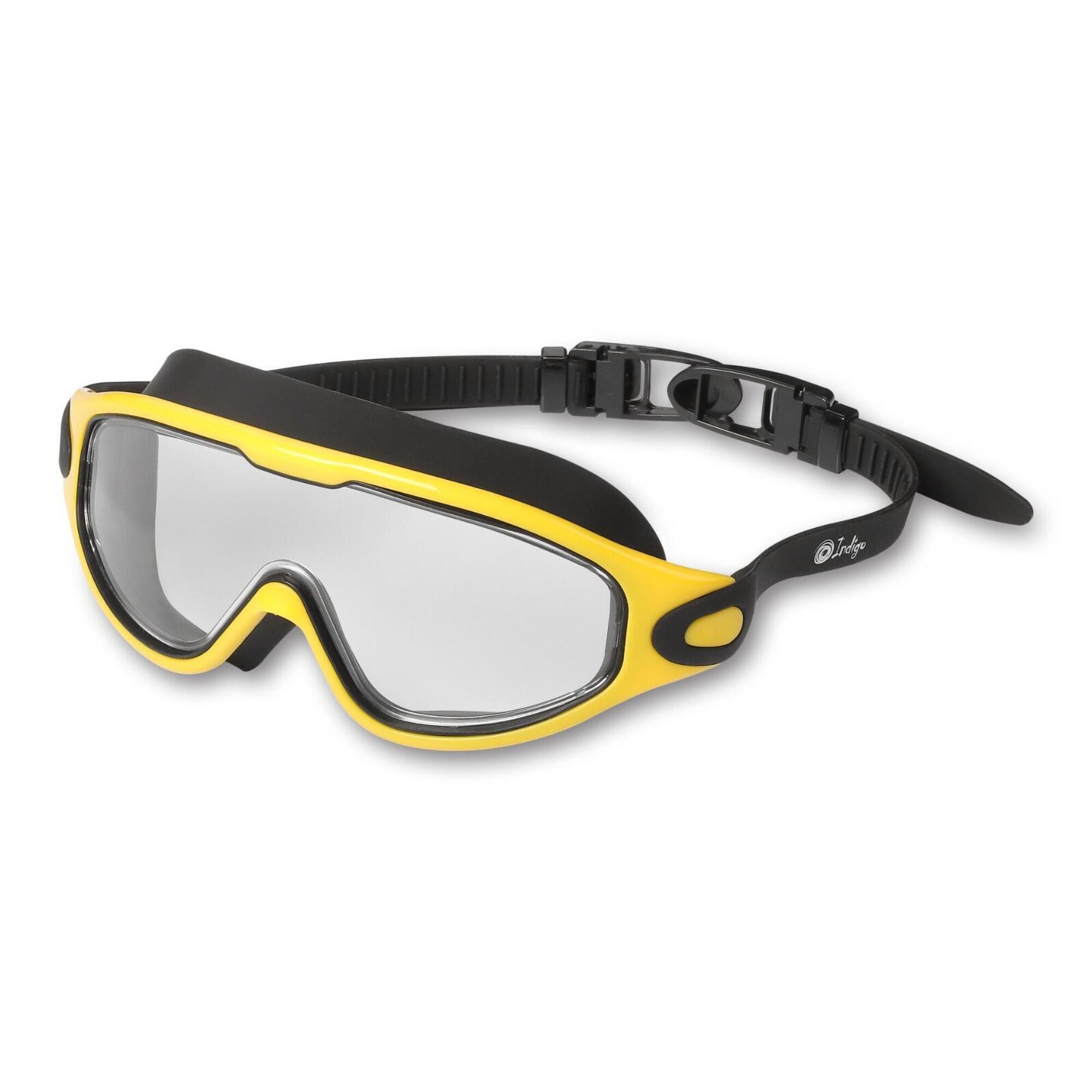 INDIGO SPORTS Óculos de Natação Meia Máscara NEXT INDIGO Preto-Amarelo