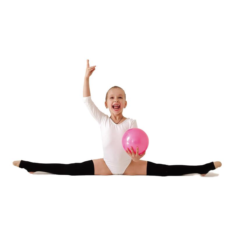 Pelota de Gimnasia Rítmcia con Glitter 400 g INDIGO 19 cm Rosa