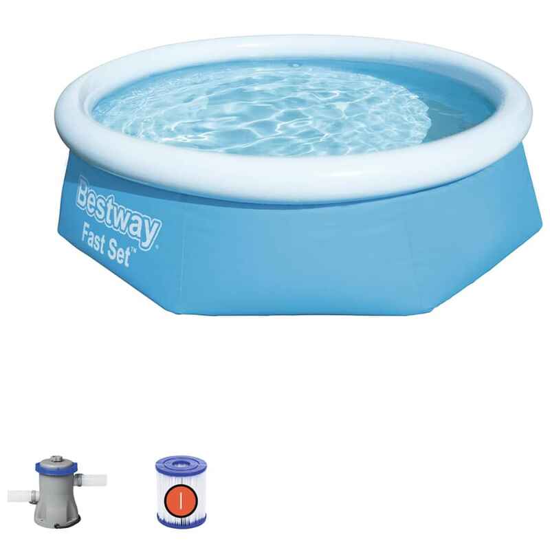 Bestway Fast Set Pool 244 cm mit Filterpumpe