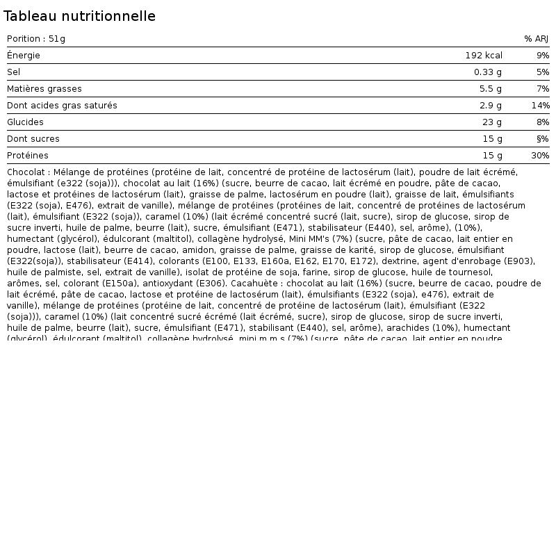 M&amp;M's Protein Bar 51g Mars (Packung zu 12) 2/3