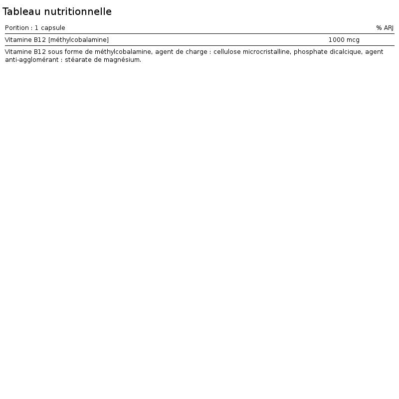 Vitamin B12 (60 comprimés)