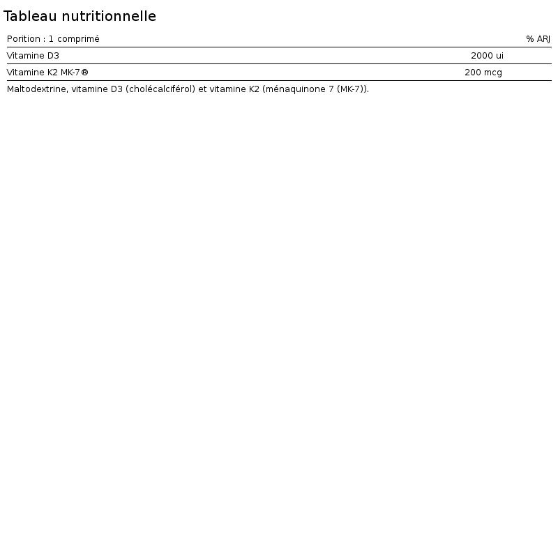 Vit d3 + k2 - 60 tablets de IO.Genix 2/5