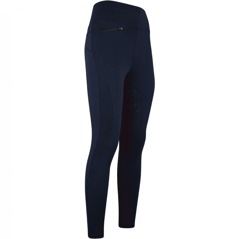 Kinder Reitleggings Silikon Vollbesatz DIETSE navy