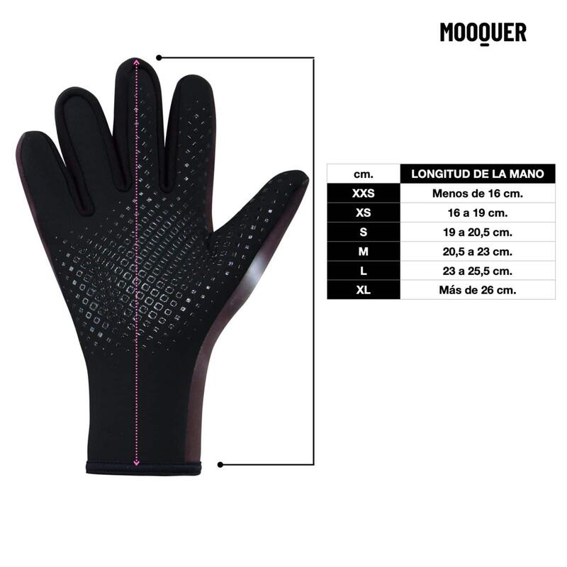 Gants de cyclisme d'hiver thermiques imperméables Blurry Sharkskin Mooquer