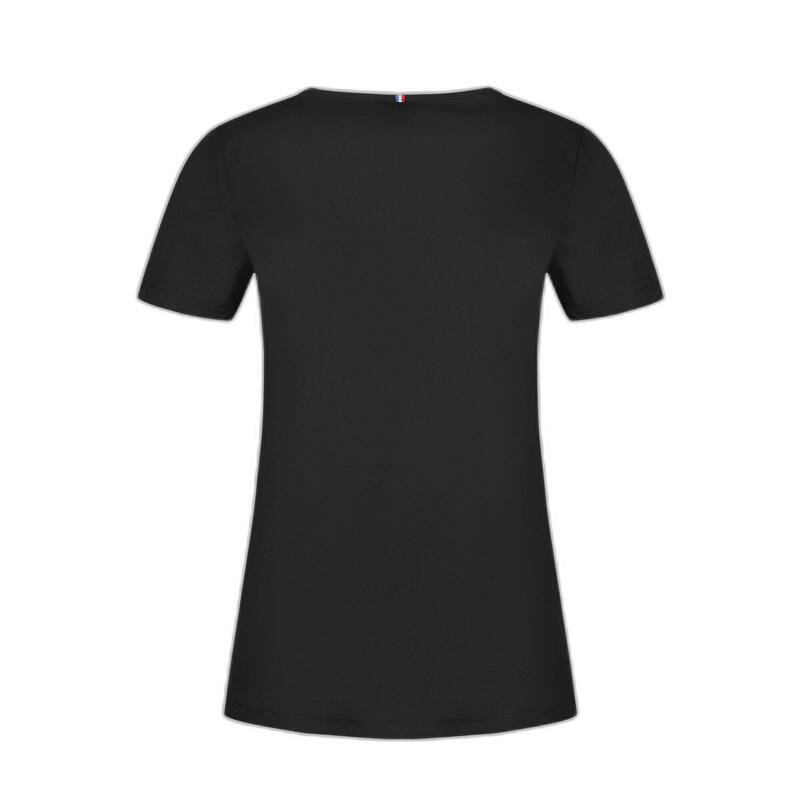 Camiseta de manga corta con cuello en V para mujer Le Coq Sportif Ess Col V N°1