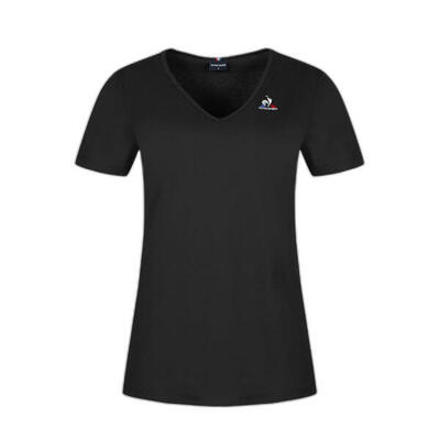 Dames-t-shirt met korte mouwen en v-hals le coq sportif ess col v n°1