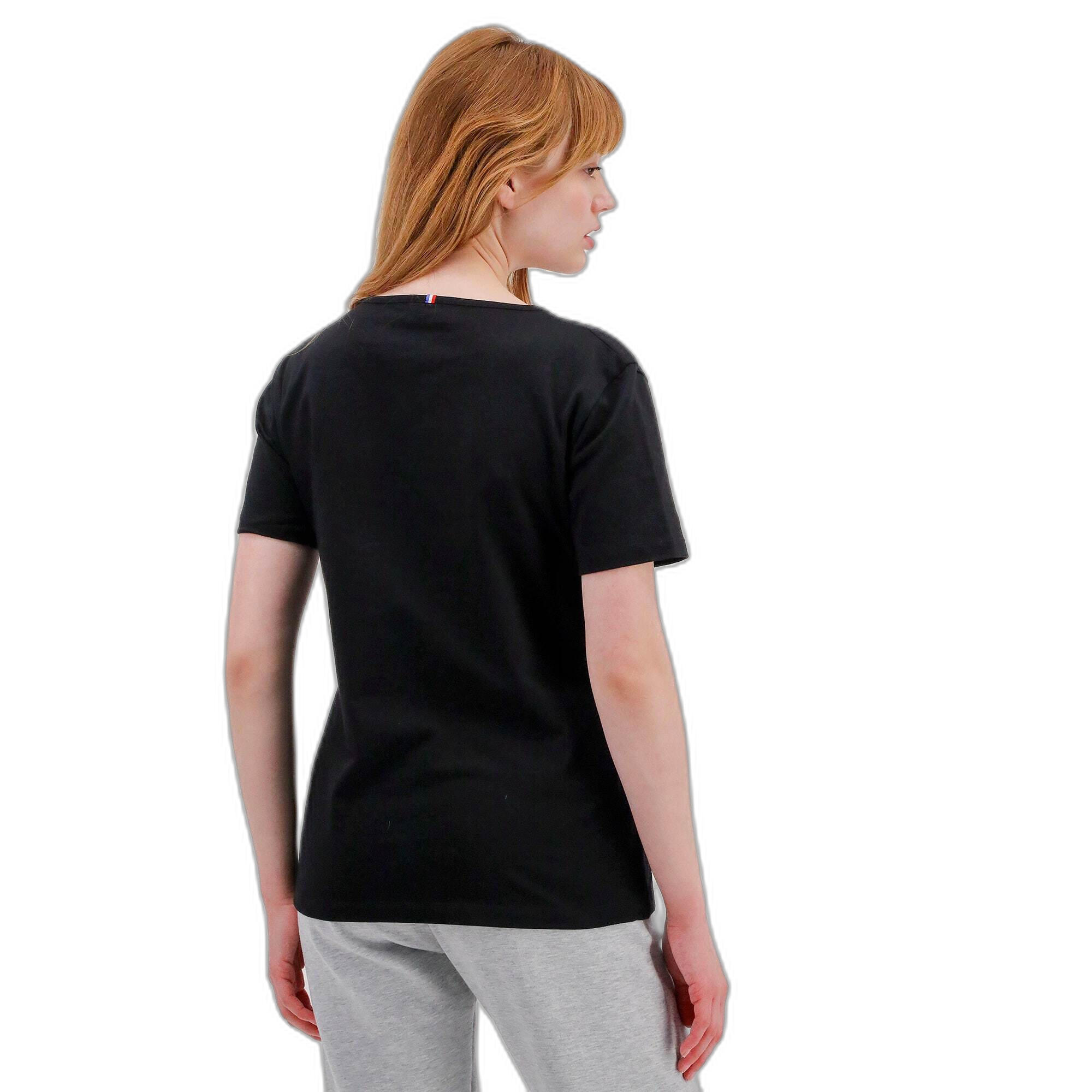T-shirt col V manches courtes femme Le Coq Sportif Ess Col V N°1 4/5