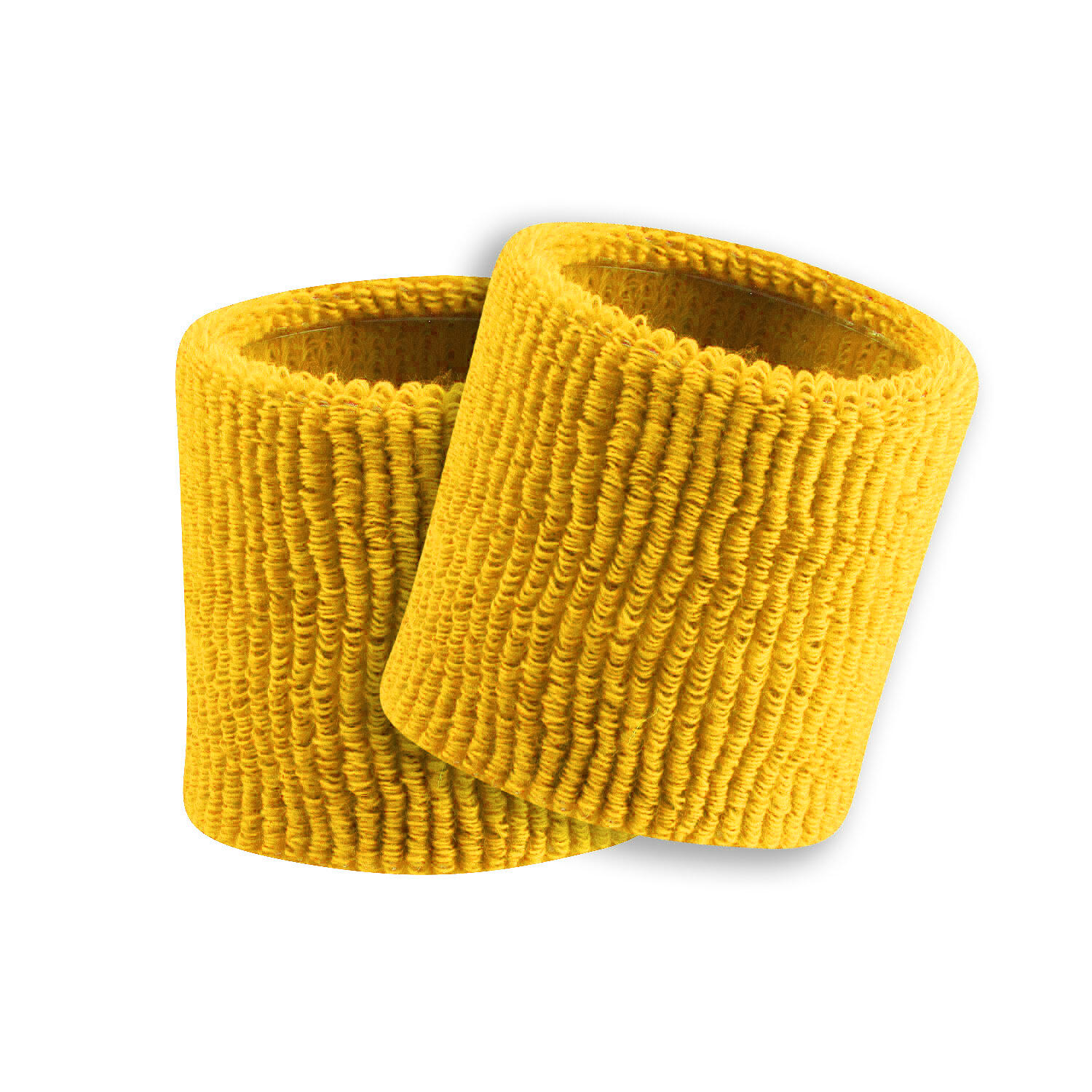 Tck - Paire De Bracelets En Éponge Pour Adultes 8 Cm - Poignet - Jaune|marron - No Size - Decathlon