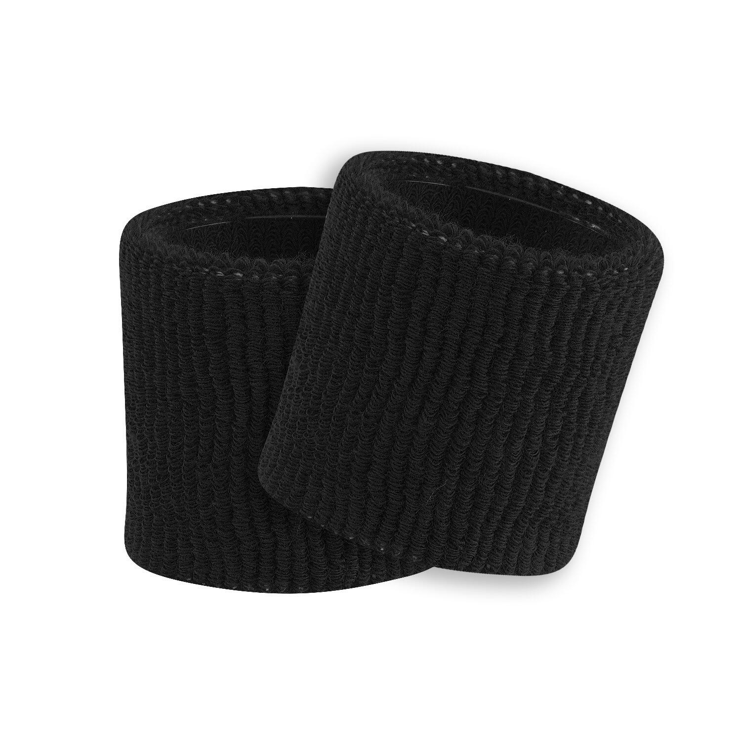 Tck - Paire De Bracelets En Éponge Pour Adultes 8 Cm - Poignet - Noir - No Size - Decathlon