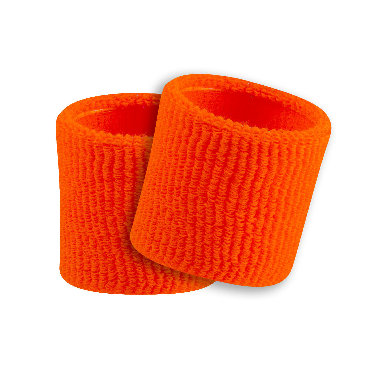 Pair of sponge wristbands for adults 8 cm