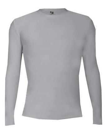 Chemise à manches longues Pro Compression Adults Men Round Neck Undershirt