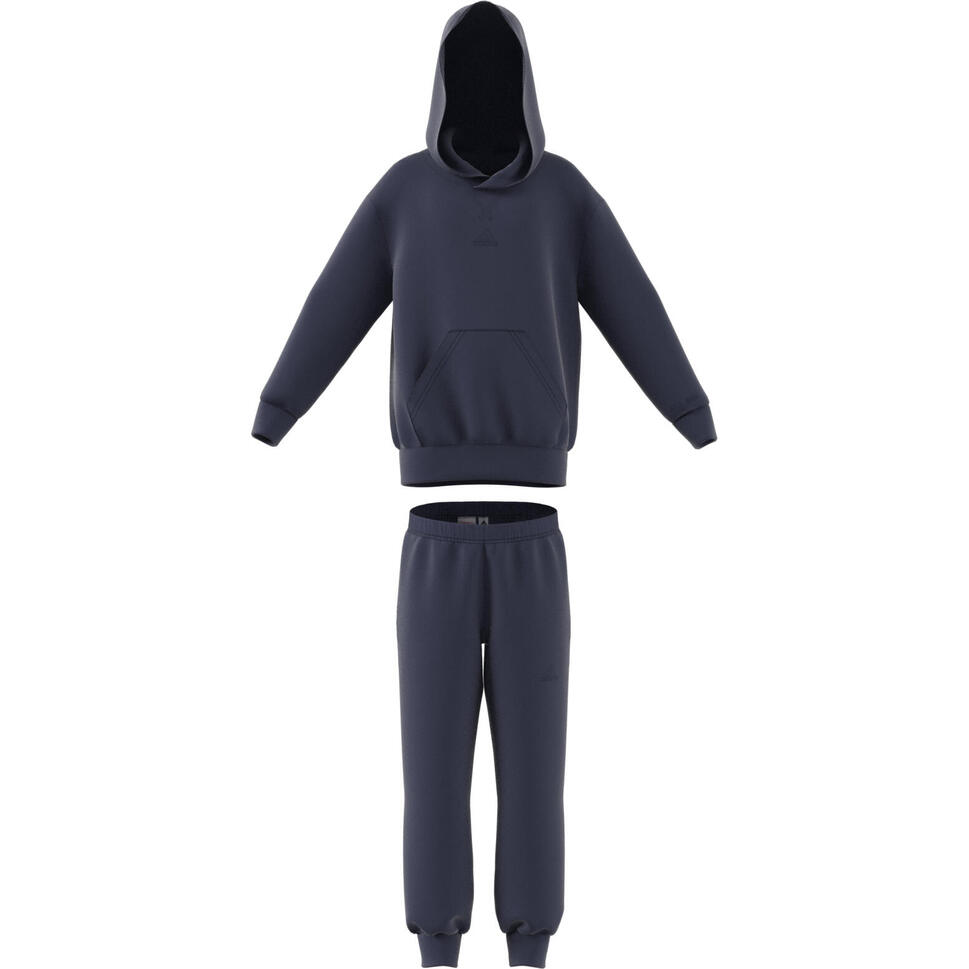Dziecięcy polarowy dres z kapturem adidas