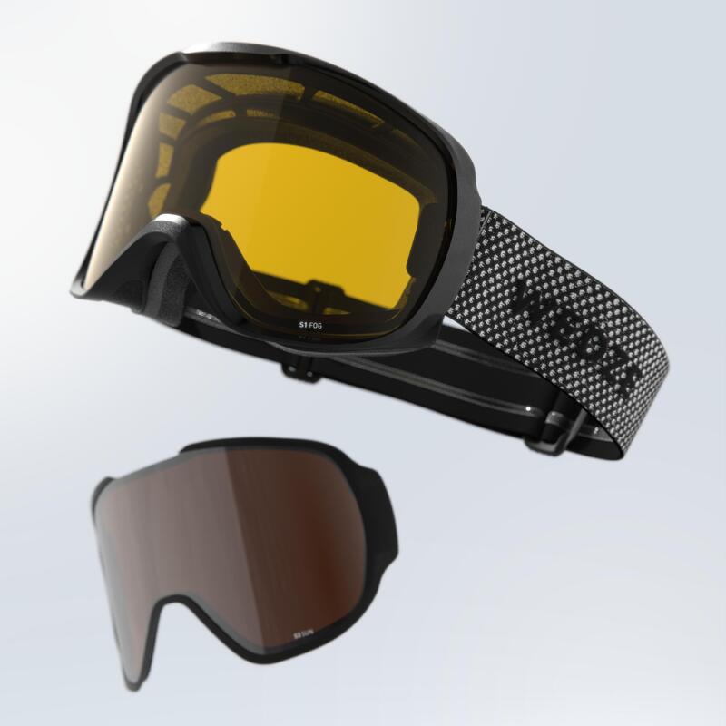 Verhuur - Ski- en snowboardbril voor volwassenen en kinderen 500 alle weertypes