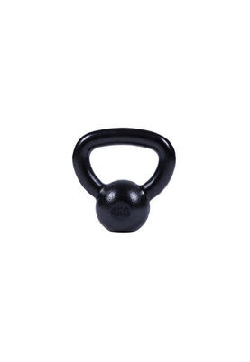 - kettlebell - 12 kg - gietijzer zwart - extra stabiel