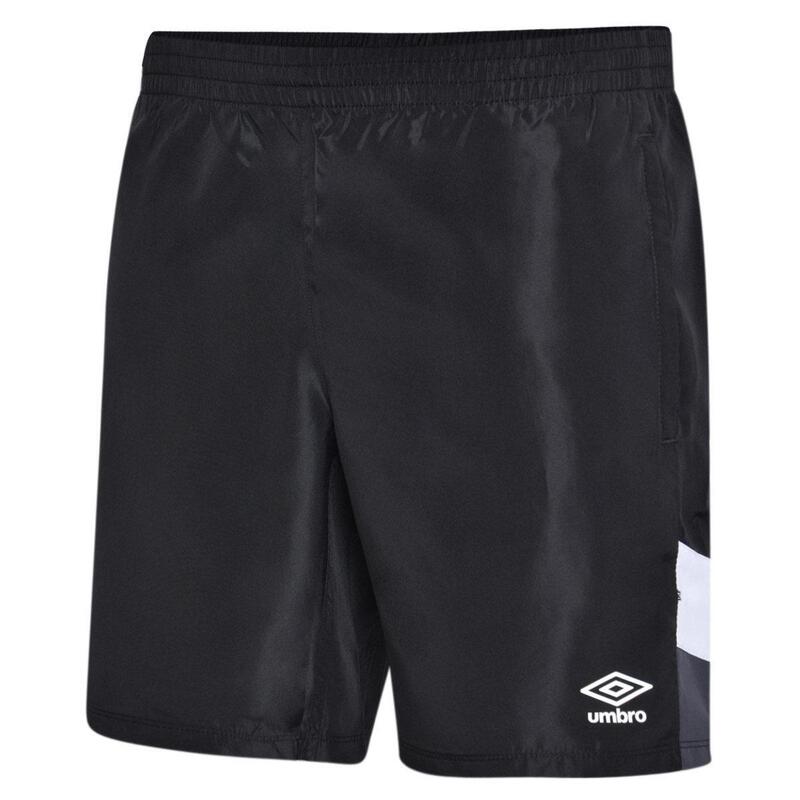 Shorts für Training Kinder Schwarz/Kohlen-Schwarz/ Brillantes Weiß