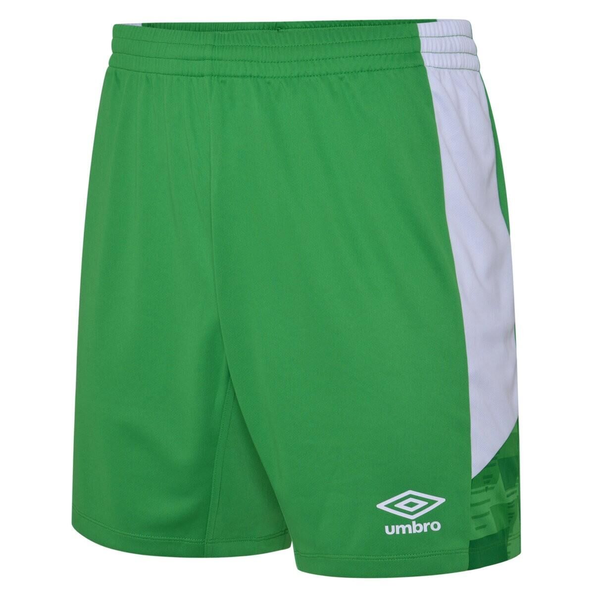 UMBRO Mens Vier Shorts (Emerald/White)