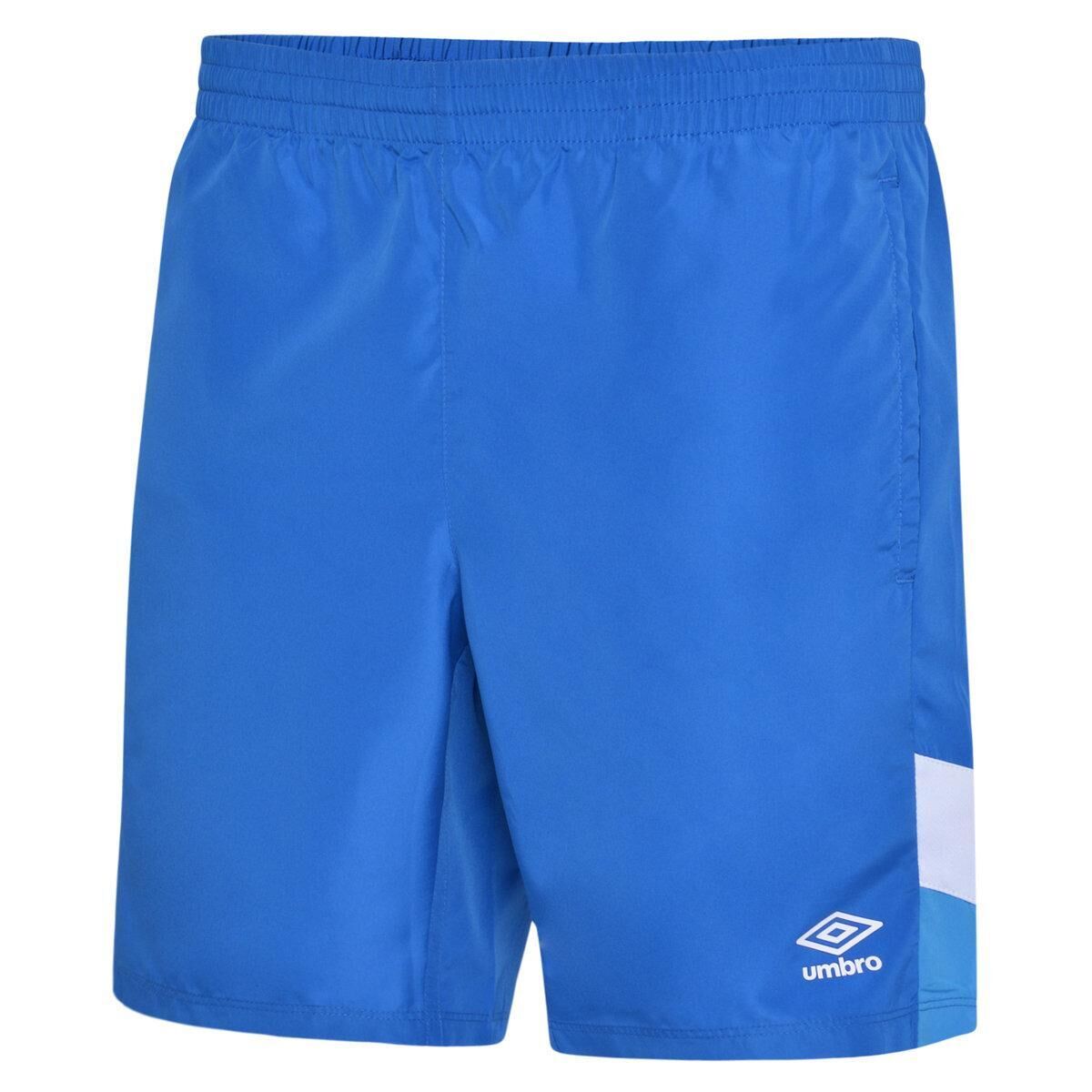 UMBRO Childrens/Kids Training Shorts (Royal Blue/Ibiza Blue/Brilliant White)