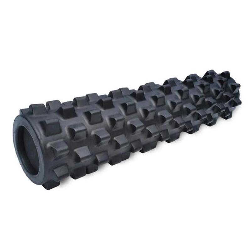22" Mid Size Xtra Firm Textured Foam Roller (Black)
