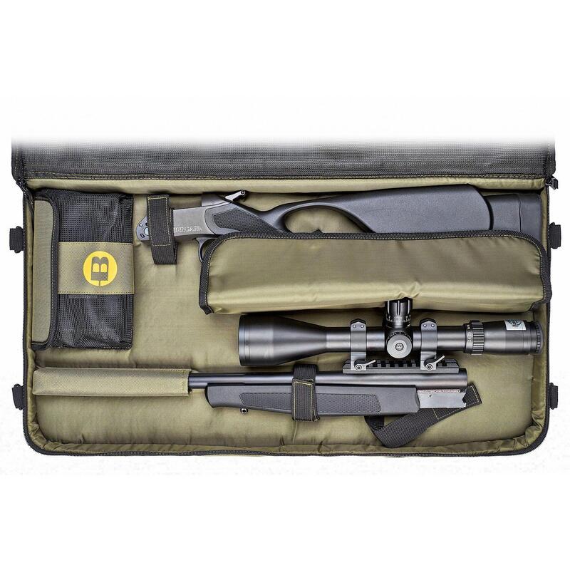 Bolsa  acolchada Bergara para transportar rifles y carabinas desmontables caqui