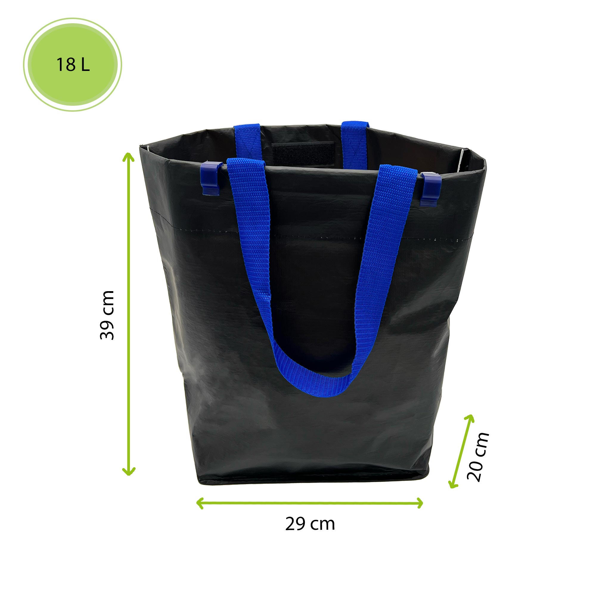 CABALIS Sac cabas porte bagages vélo - 18L - Noir 5/5
