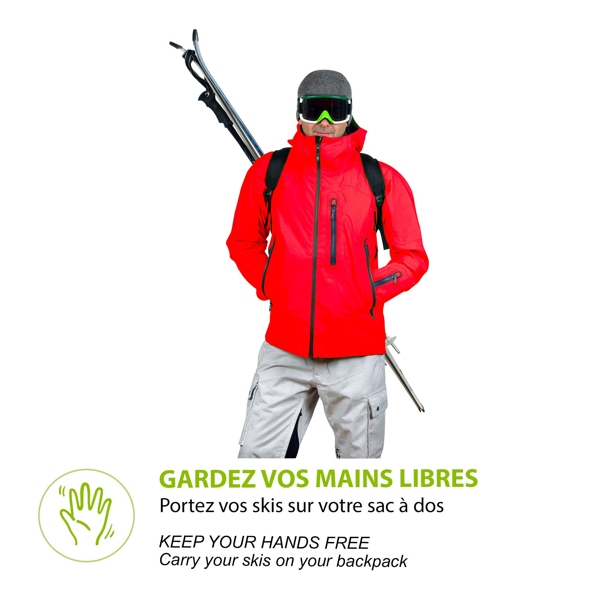 Porte ski dos decathlon hot sale