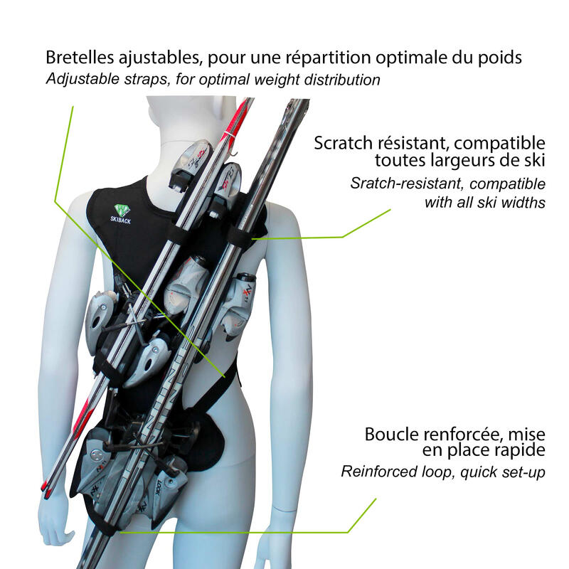 Ski Système pour porter paires de skis - Adulte - SKIBACK