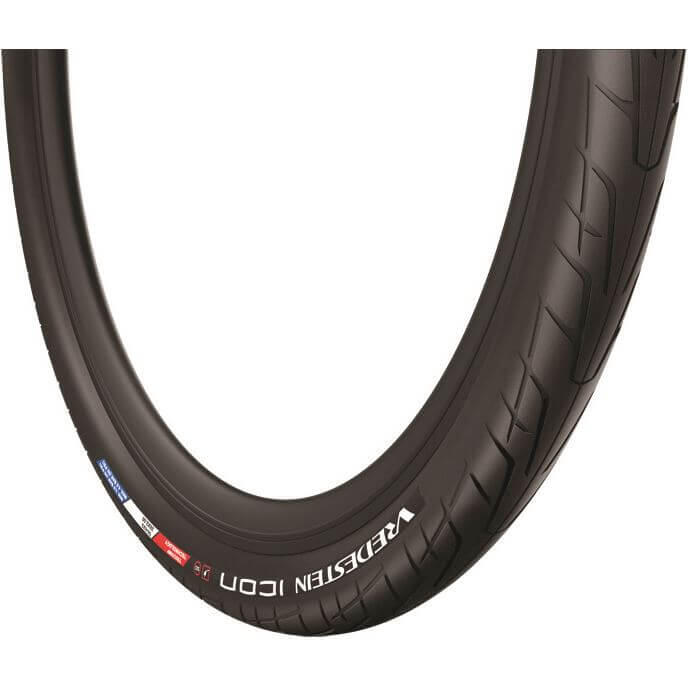 VREDESTEIN Buitenband Stadsfiets Icon 26 X 2.20 Zwart Reflectie
